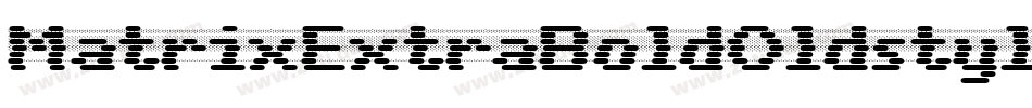 MatrixExtraBoldOldstyle Bold字体转换